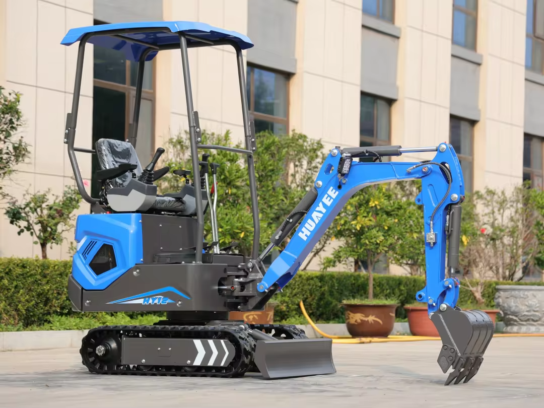 HY12 mini excavator โ side view